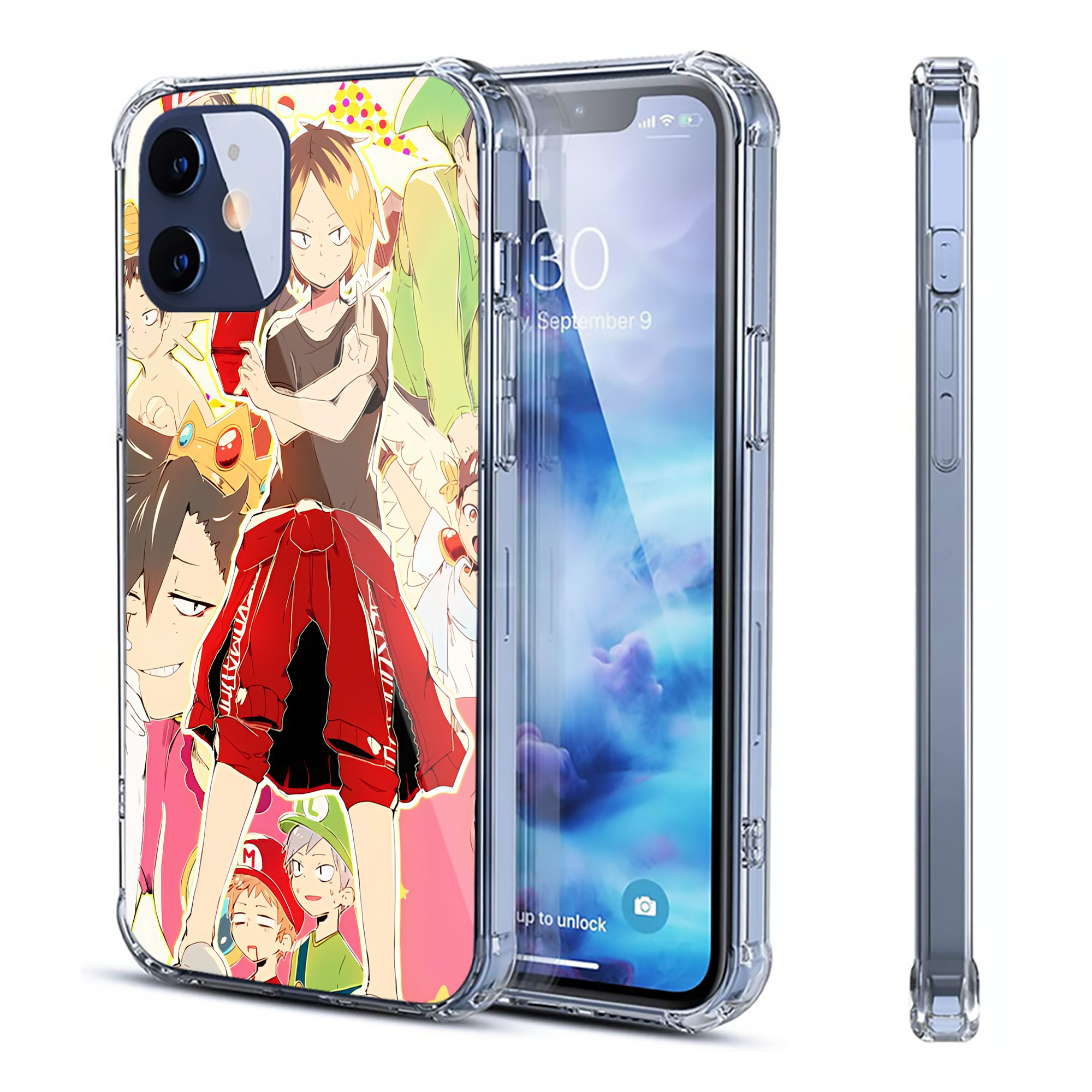 （画像用） ハイキュー!! Haikyu!! 【iPhone 12シリーズ対応】透明スマホケース（クリアソフトケース）